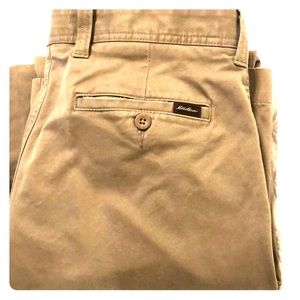 Eddie Bauer khakis- Barley used